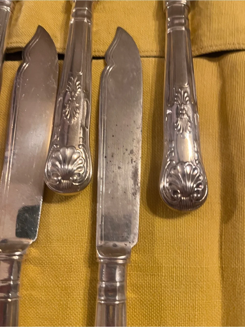 Vintage Goldsmiths & Silversmiths Co Regent Plate Kings Pattern Knives Set of 11